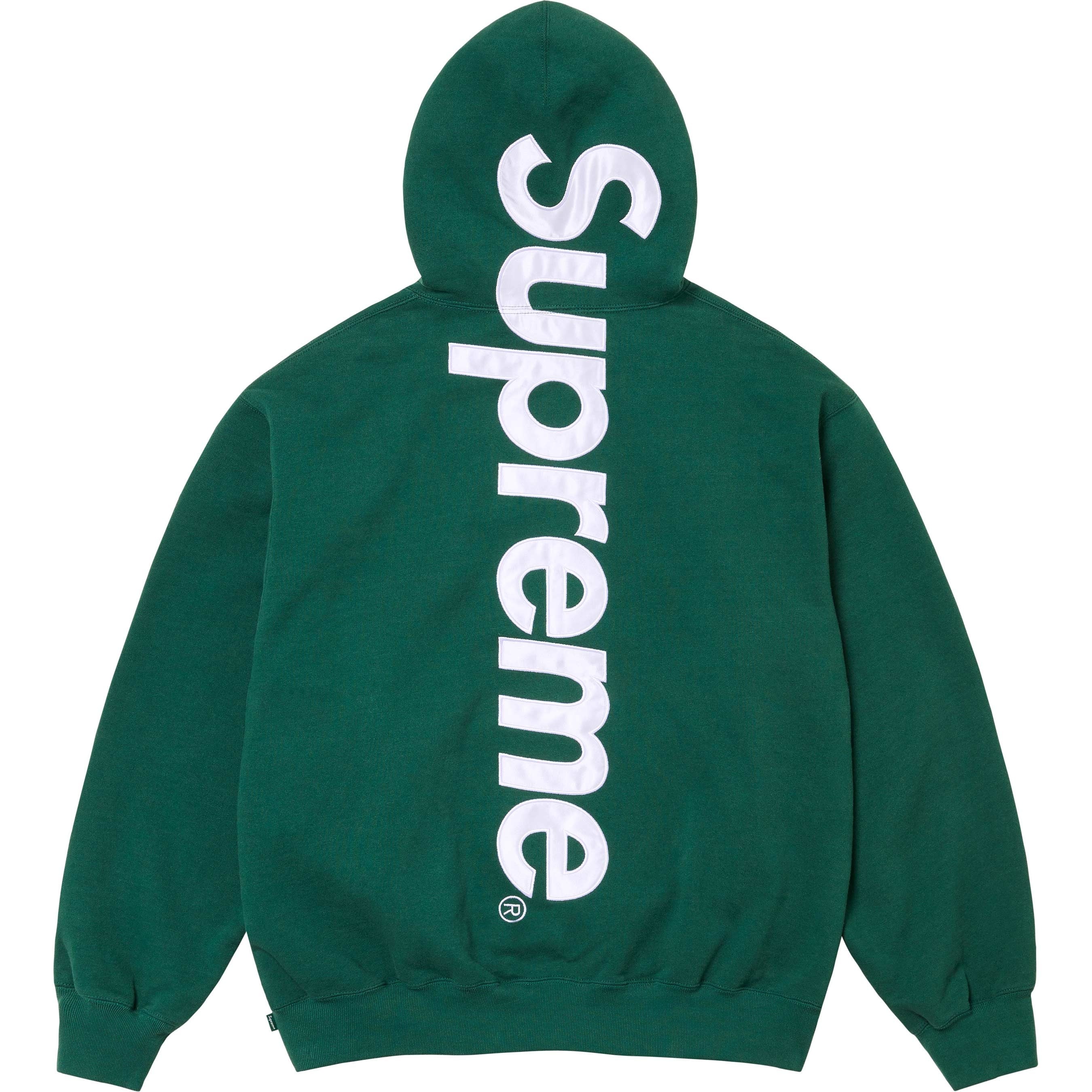 Satin Appliqué Hooded Sweatshirt view 8